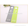 Customer pp plastic hang tag made in china